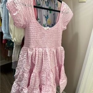 Alter’d State Perrin Babydoll dress in Pink